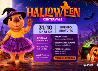 Halloween no CenterVale Shopping terá oficinas de cupcakes e encontro especial com a mascote Cacá